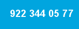 922 344 05 77 922 344 05 77